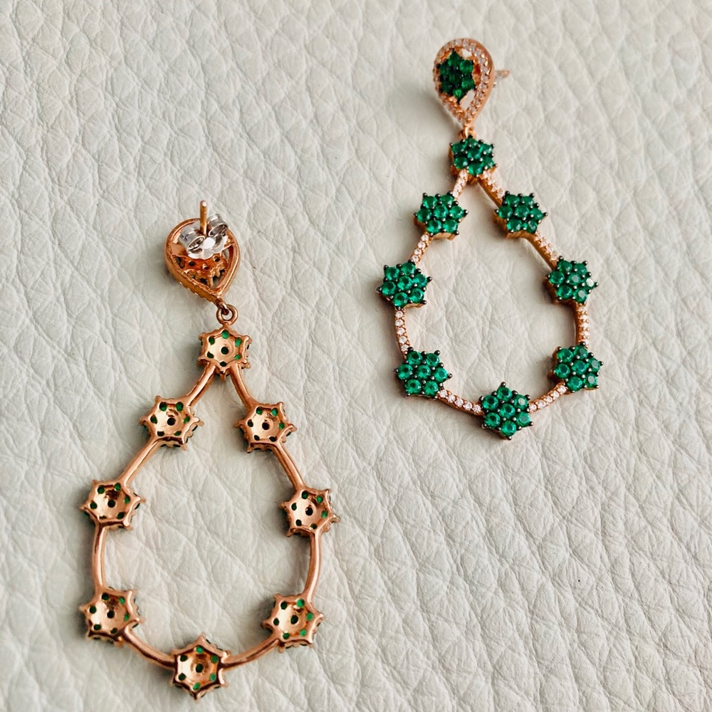 Carefully Crafted Multi-Stone Custom Earrings - image 1